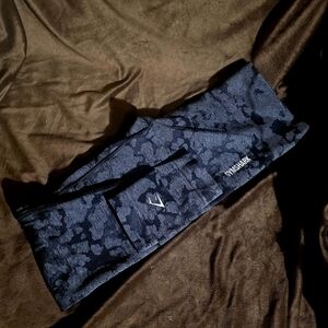 Gymshark Men’s Dark Blue Black Camo Belt Bag